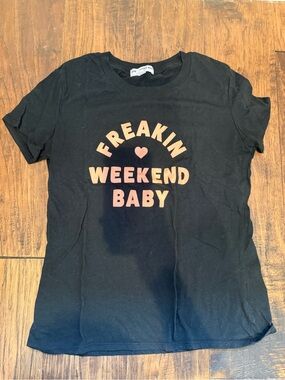 Sub_Urban Riot Black Tee with Peach Graphic